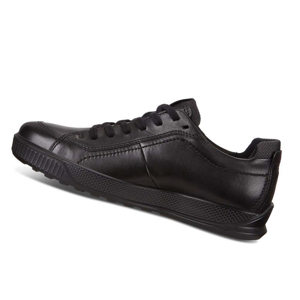 Men's Ecco Byway Sneakers Black / Black | USA 610QMA